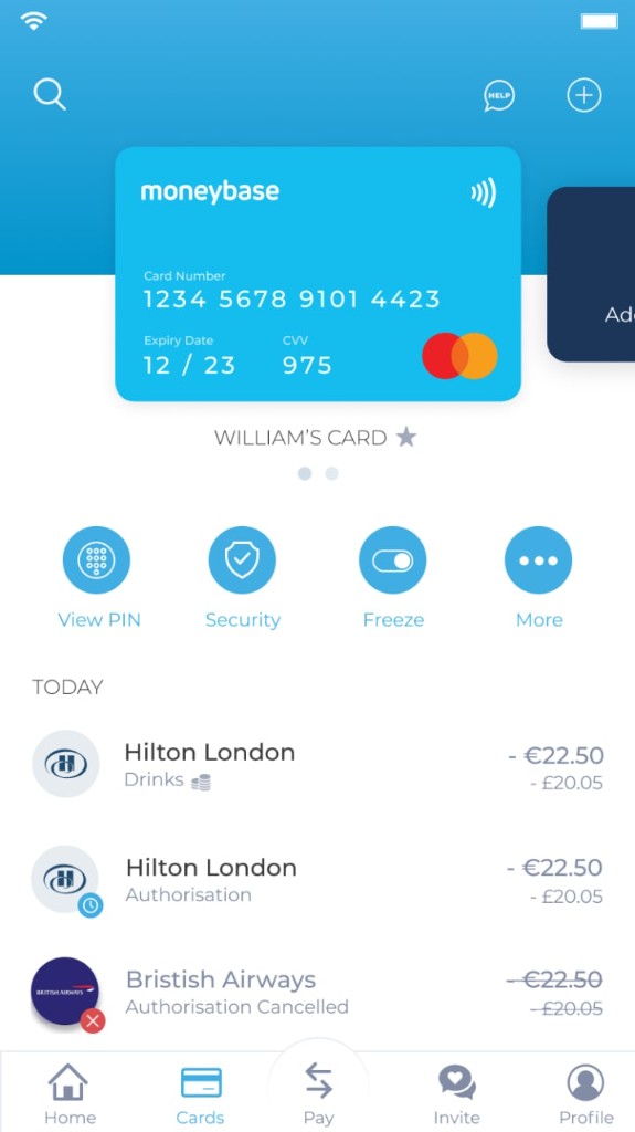 Moneybase app screenshot