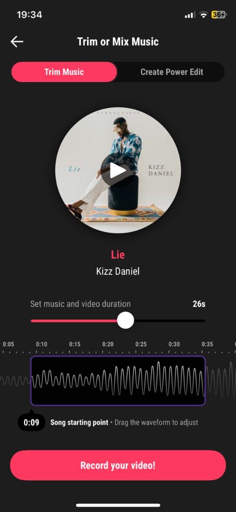 Triller app screenshot